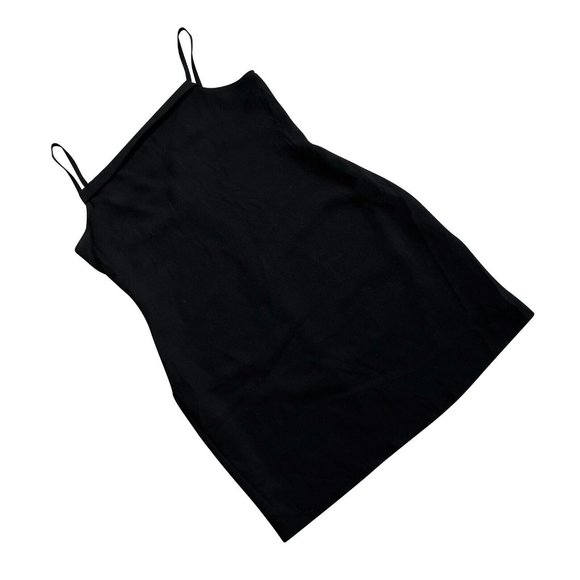 Bienvestir (France) Crepe Virgin Wool Halter Mini Dress Black (Mugler) : XL